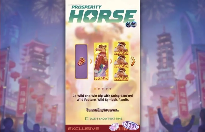Prosperity Horse - stacked Wild บนวงล้อ